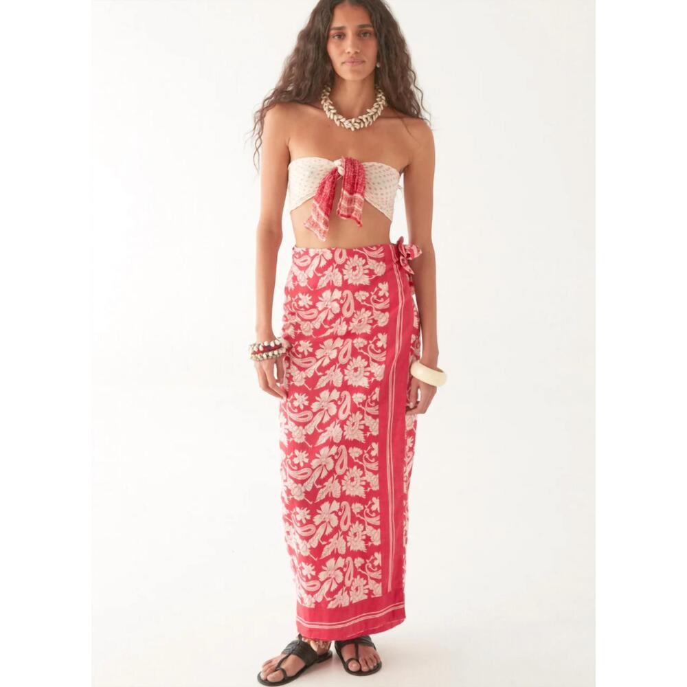 NEW MAISON HOTEL women's marina skirt in tabasco - Picture 3 of 3